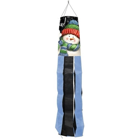 NWT Briarwood Lane Snow Time Snowman Winter Windsock - Picture 2 of 6